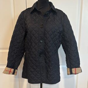 Burberry quilted logo jacket